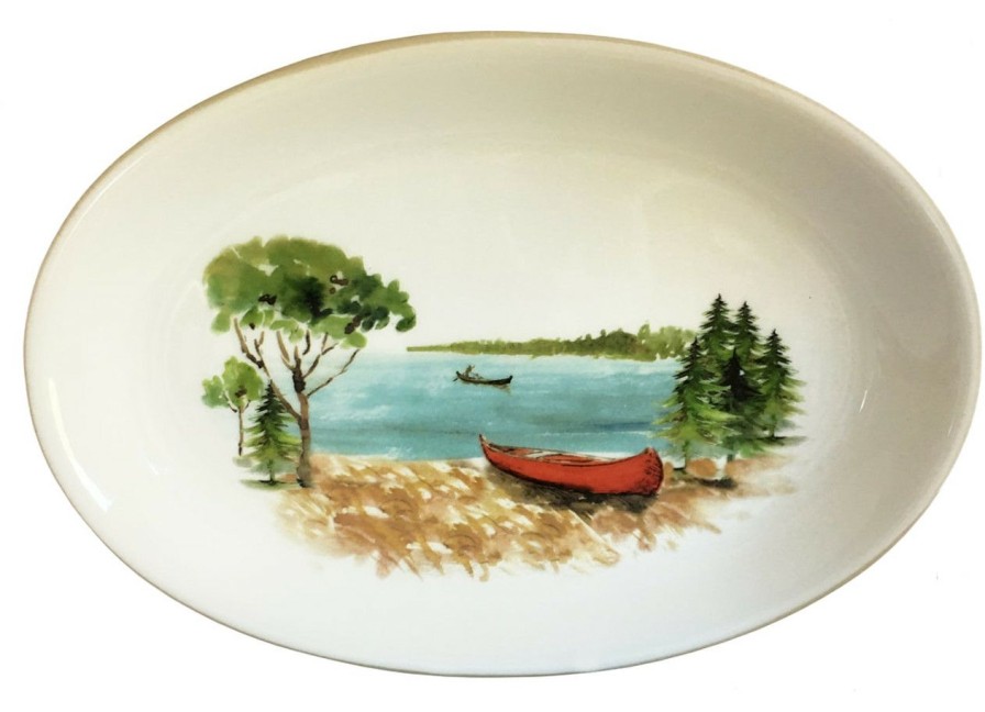 All Decor * | Day At The Lake Oval Serving Platter Best Price