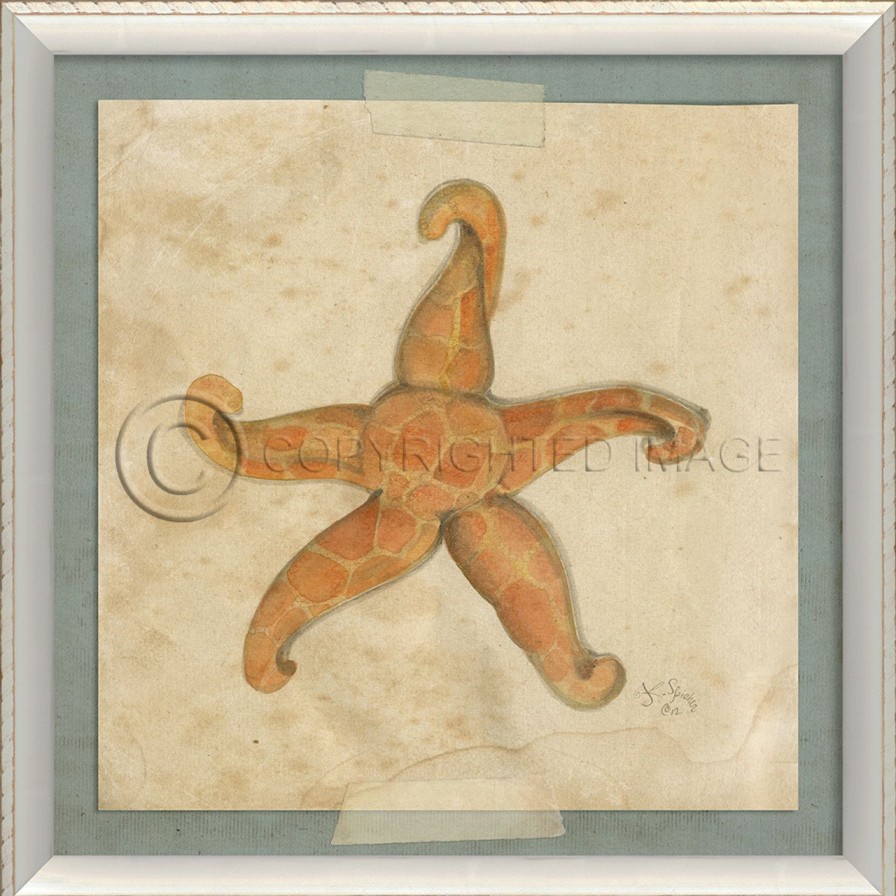 Mirrors & Art * | Starfish No. 3 Beach Art Cheap Online