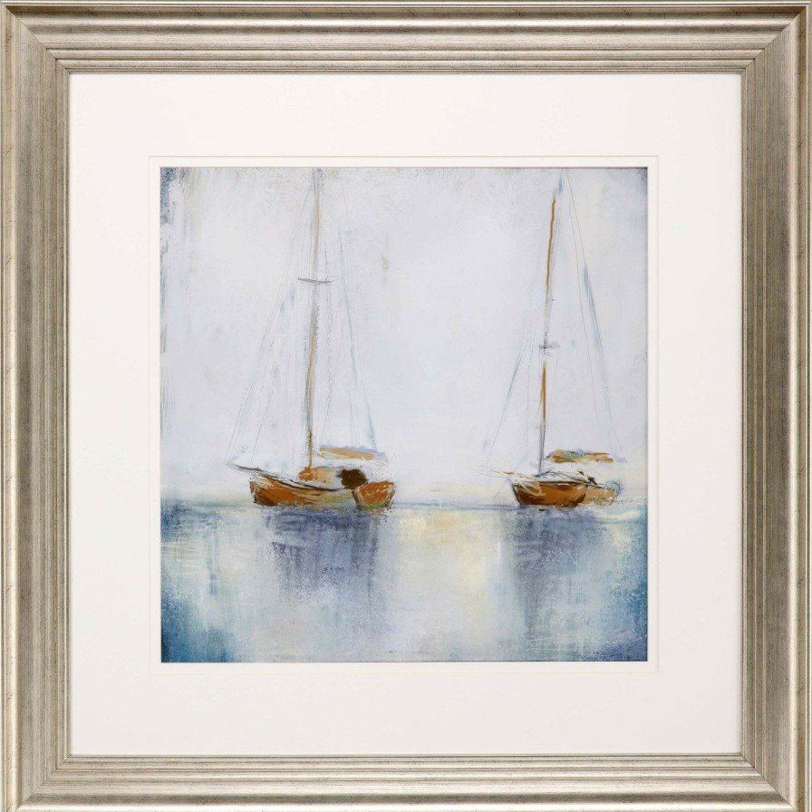 Mirrors & Art * | Sailboats At Sea Ii Framed Art Limit Offer