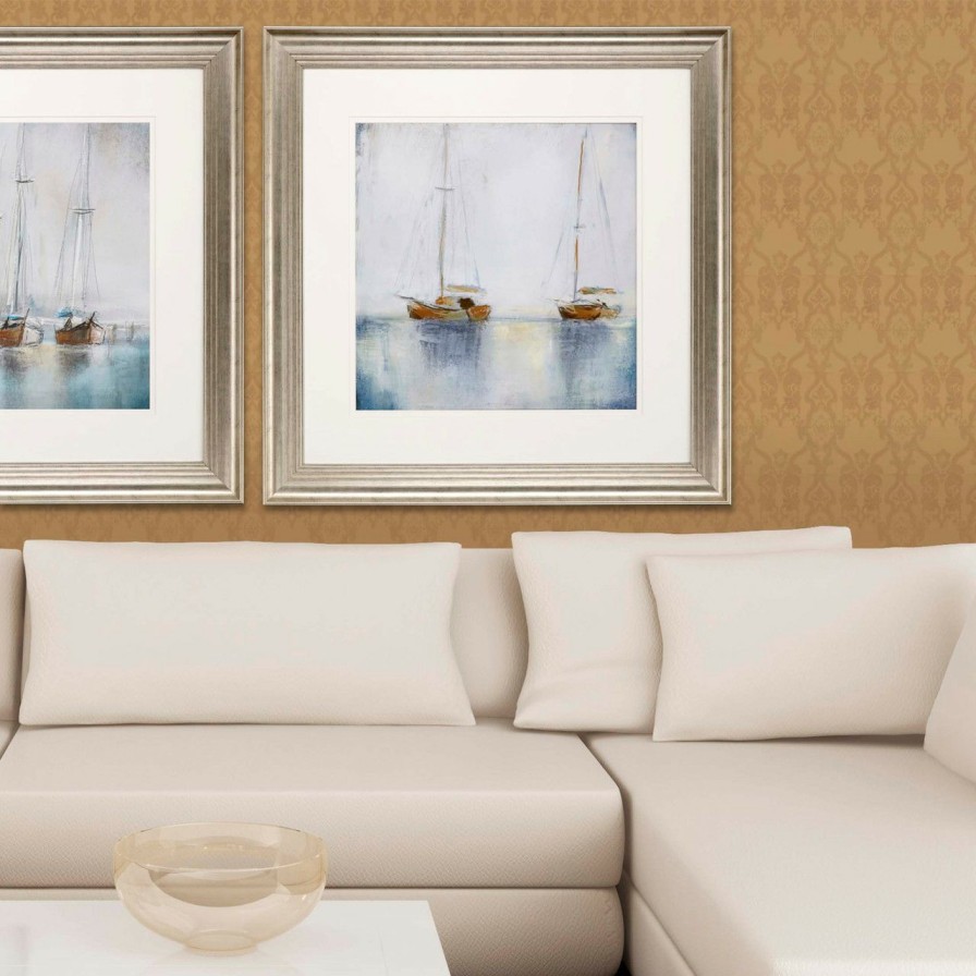 Mirrors & Art * | Sailboats At Sea Ii Framed Art Limit Offer