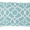 All Decor * | Waverly Lattice 12 21 Turquoise Indoor-Outdoor Throw Pillow Best Price