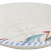 All Decor * | Hand Painted Sailboat Pasta Bowls- Set Of 6 Best Sale