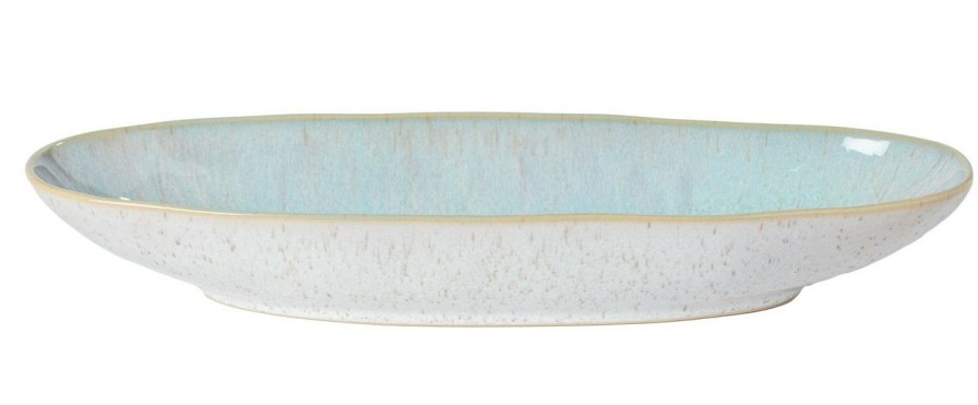 Tabletop * | Eivissa Sea Aqua Small Oval Platter Wholesale