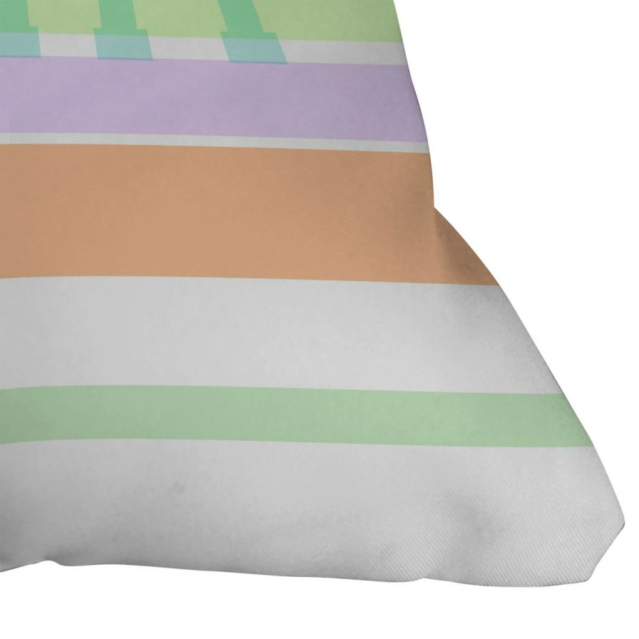 All Decor * | Surfer Girl Stripes Indoor-Outdoor Throw Pillow Official