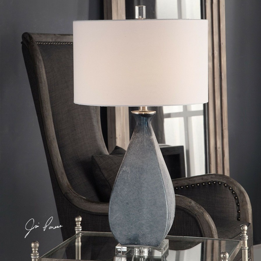 Lighting * | Ocean Blue Atlantica Glass Table Lamp Best Sale