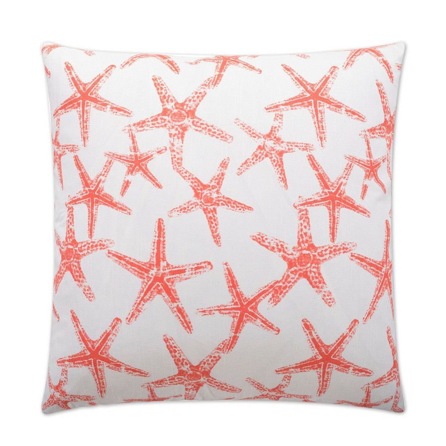 All Decor * | Seafriends Luxury Starfish Pillow In Coral Reliable Quality