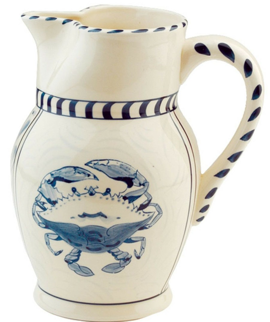 All Decor * | Blue Crab Bay Large Pitcher Official