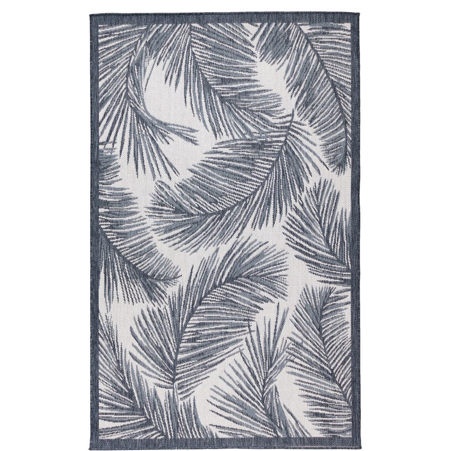 Rugs * | Ventura Navy Palms Area Rug Cheap Online