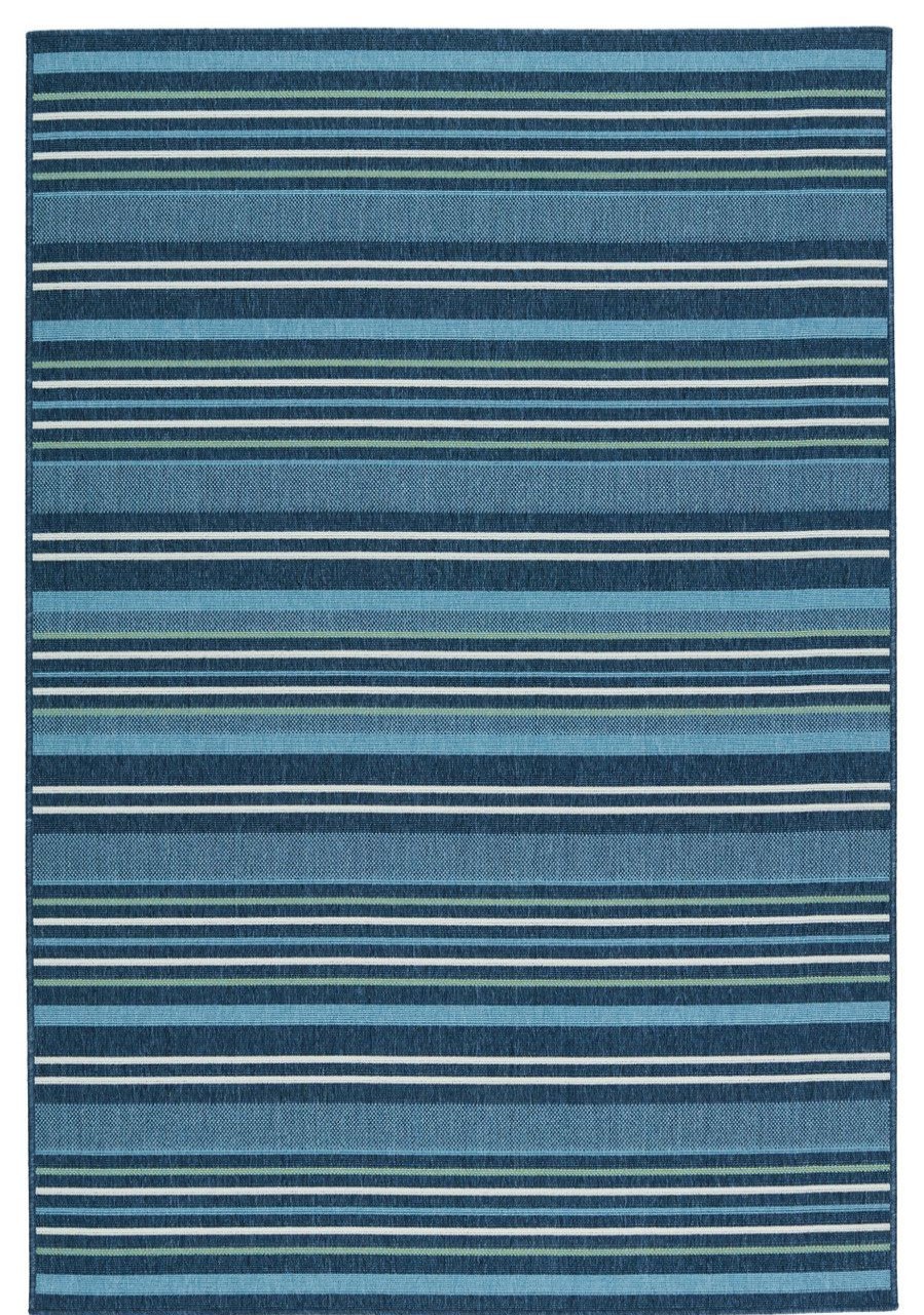 Rugs * | Elara Coastal Stripes Rug Outlet Sale