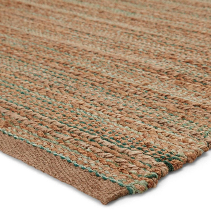 Rugs * | Canterbury Natural Sea Aqua Woven Area Rug Large Choice