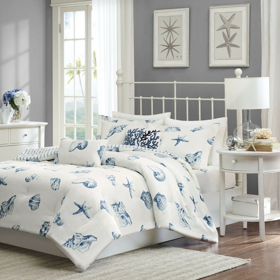 Bed & Bath * | Beach House Blues Queen Comforter Set Limit Offer