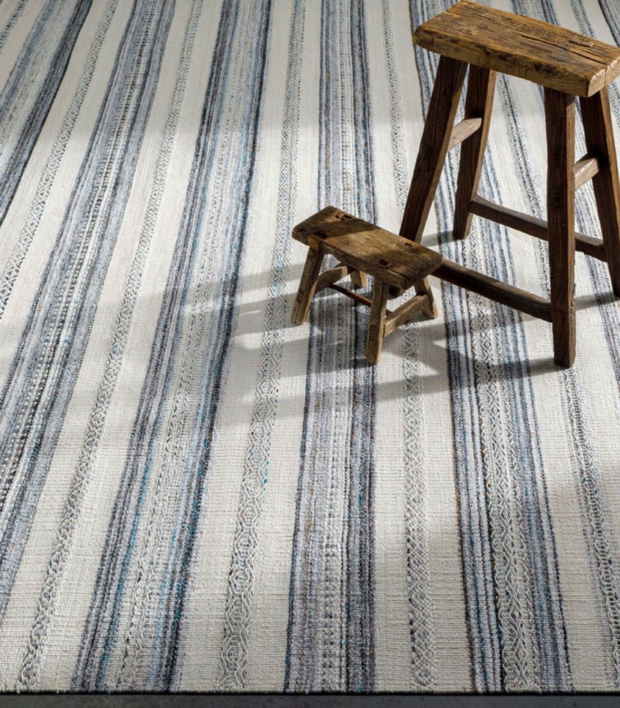 Rugs * | Azores Sea Striped Woven Rug Outlet Sale