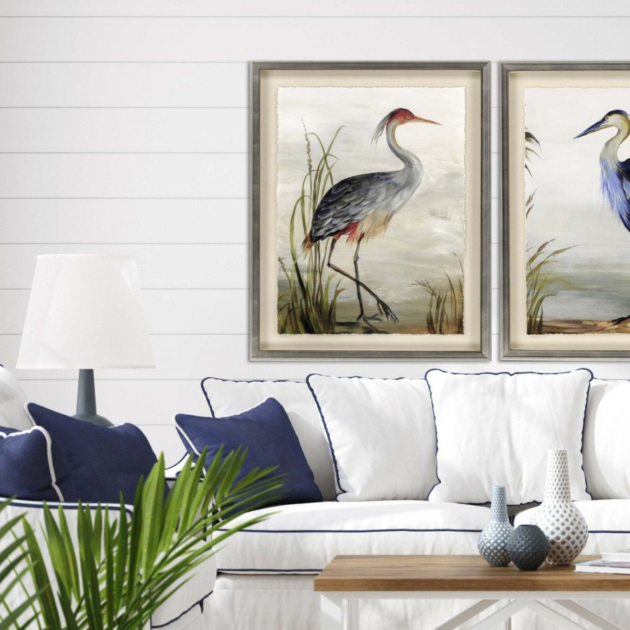 Mirrors & Art * | Majestic Grey Heron Art Cheap Online