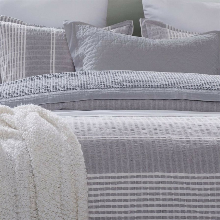 Bed & Bath * | Waterfront Lane Striped King Comforter Set Crazy Deals