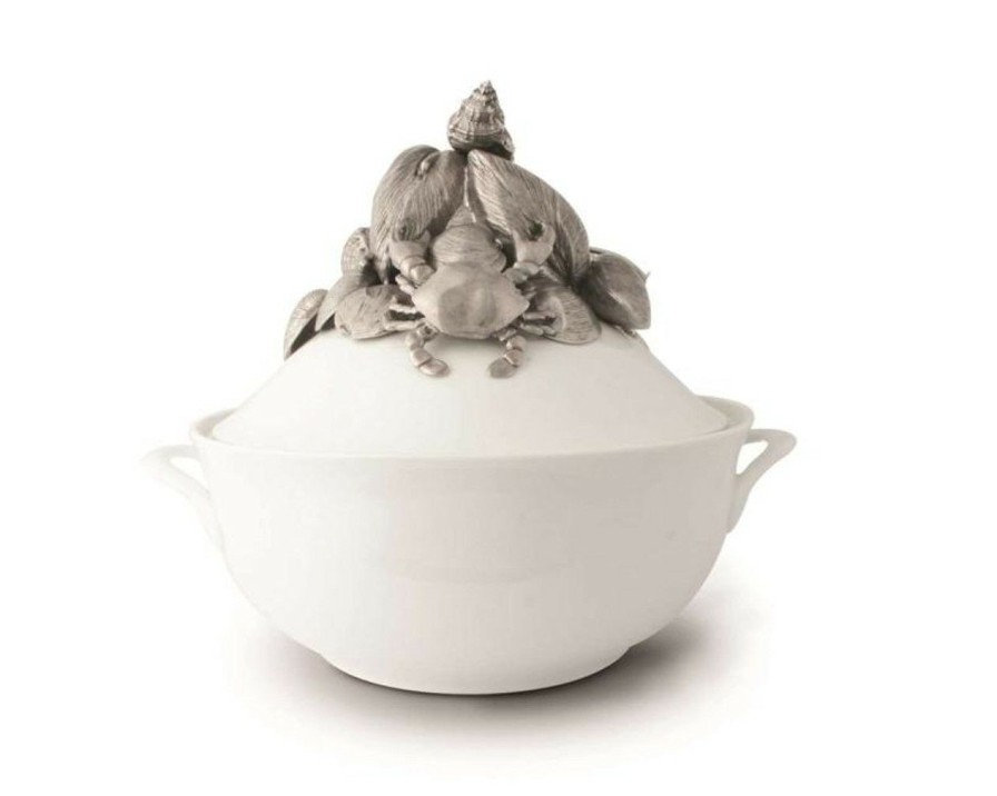 All Decor * | Marine Life Stoneware Soup Tureen Top Selling