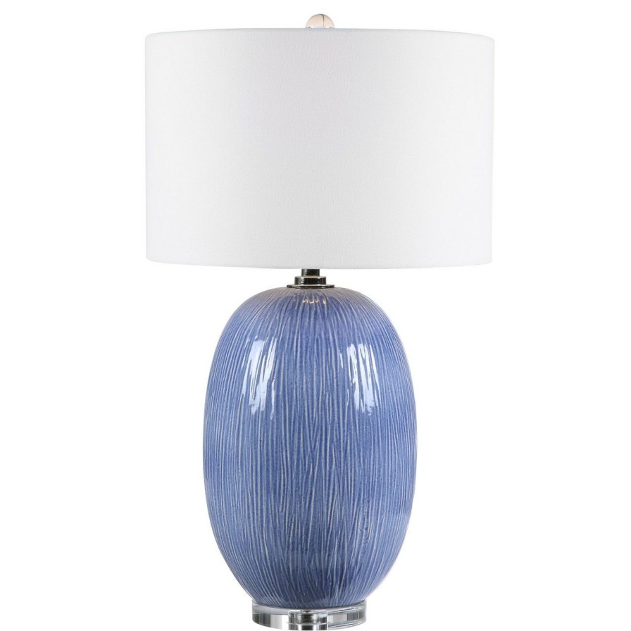 Lighting * | Pacific Blue Designer Table Lamp Outlet Sale