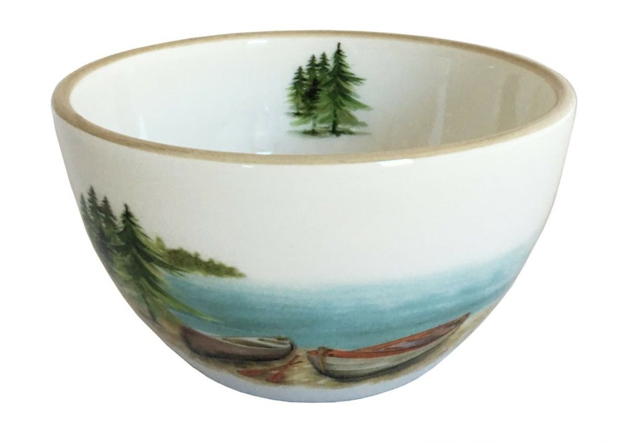 All Decor * | Day At The Lake Soup Chowder Bowl Set Of Two Good Quality