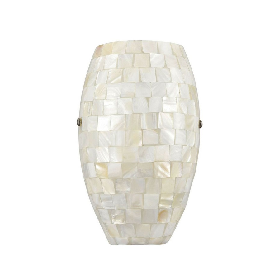 All Decor * | Capri 1-Light Sconce Cream Capiz Shells Classical