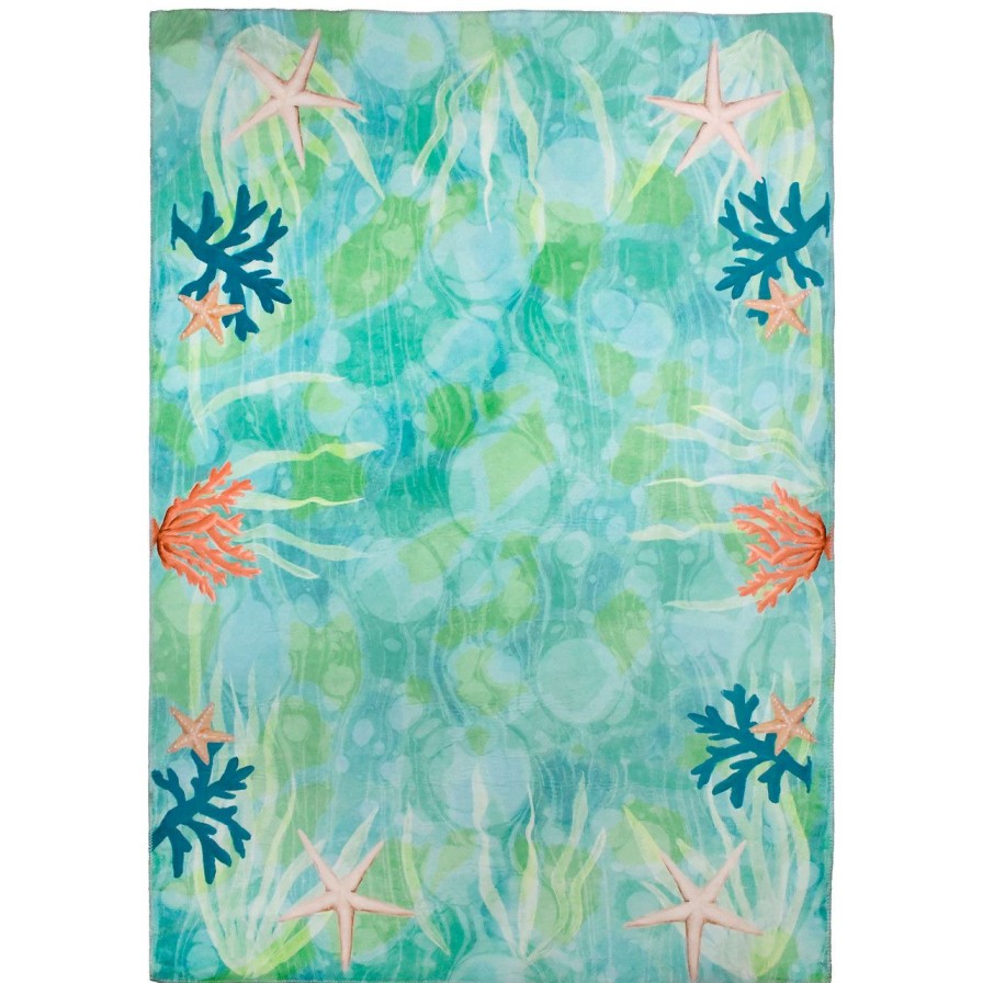 Rugs * | Ocean Undersea Bubbles Area Rug Crazy Deals