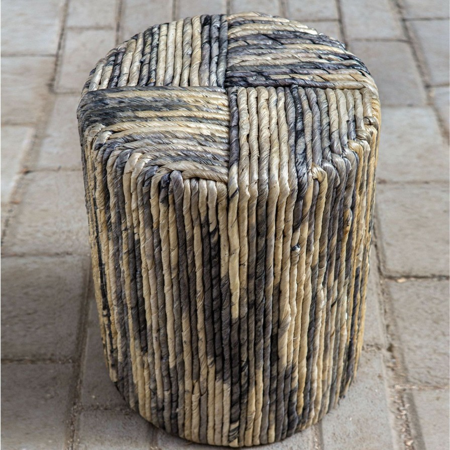 Furniture * | Sunda Woven Accent Stool Best Price