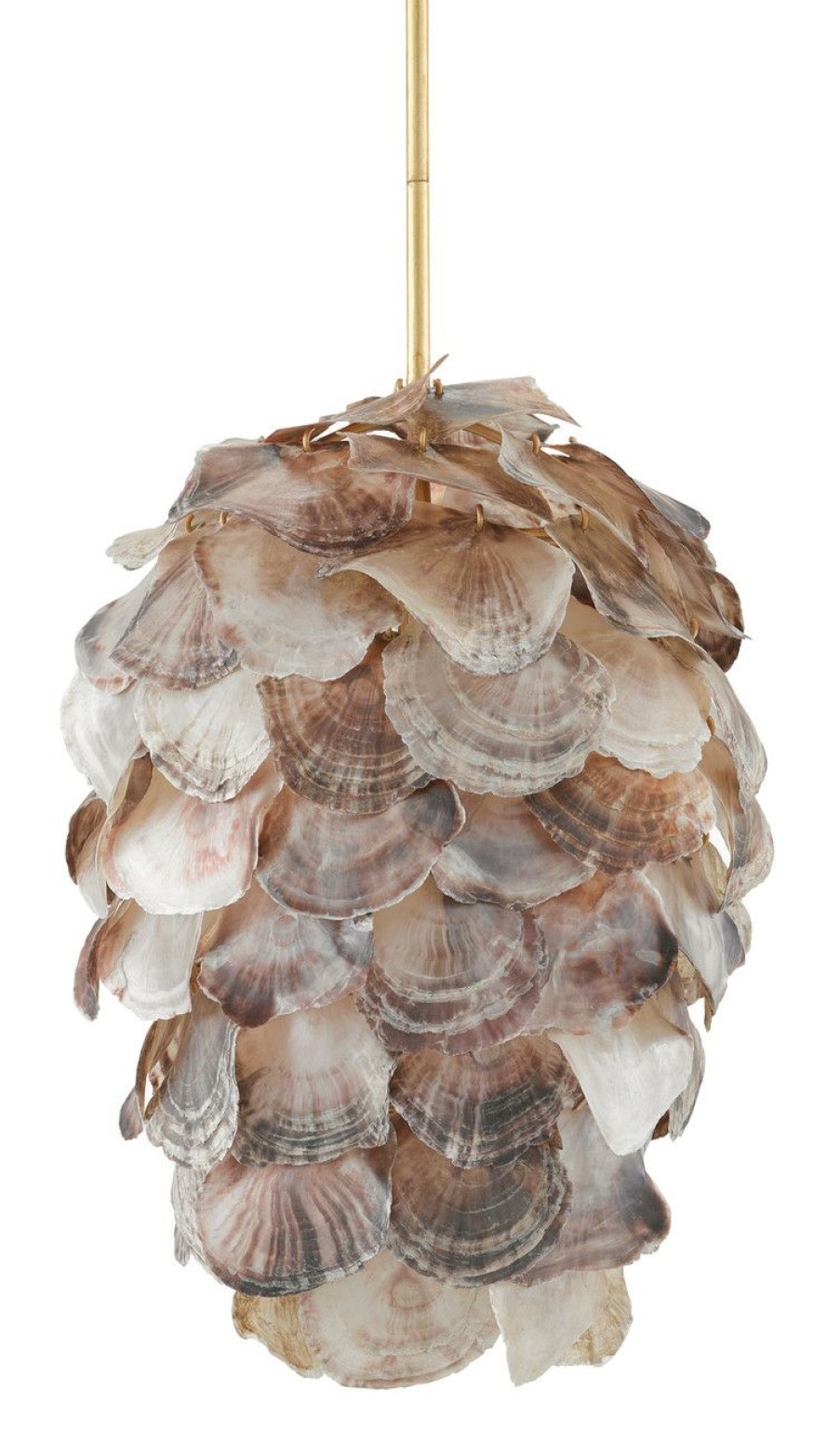 All Decor * | Cruselle Layered Shell Chandelier Official