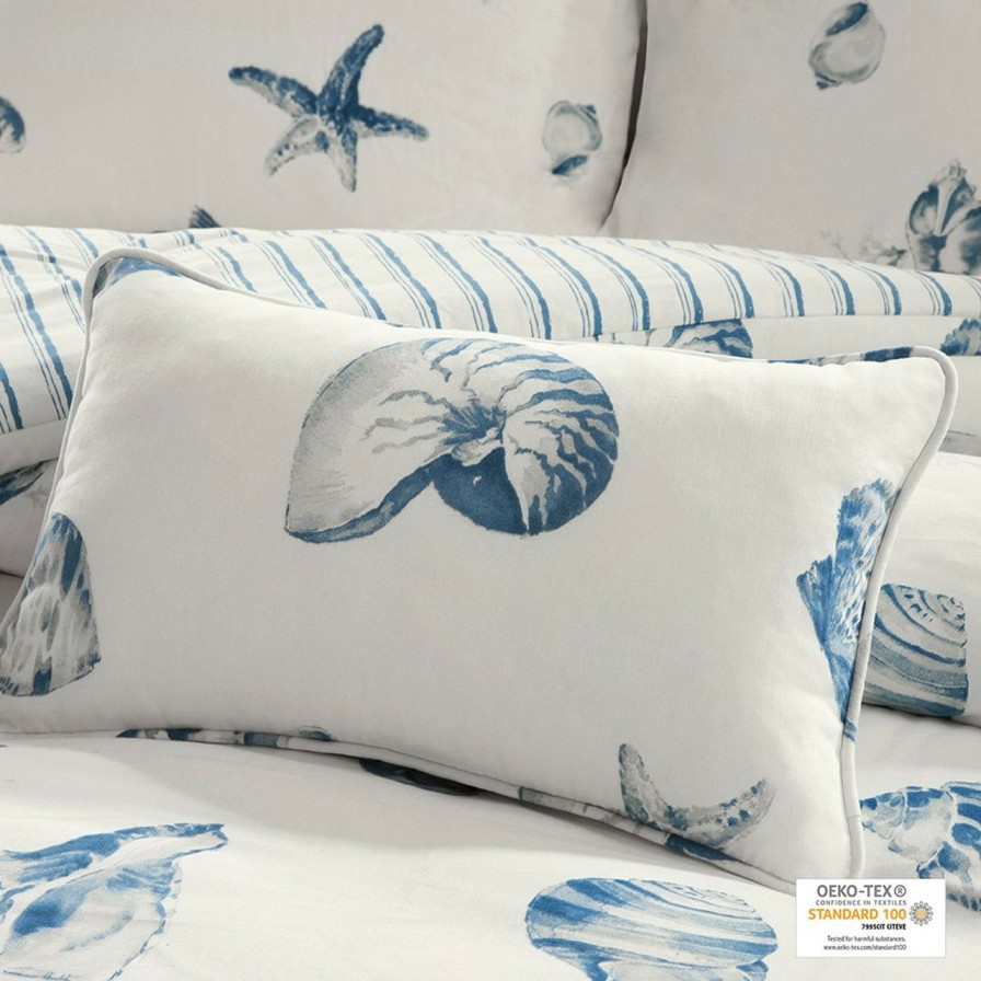 Bed & Bath * | Beach House Blues King Duvet Set Hot Sale