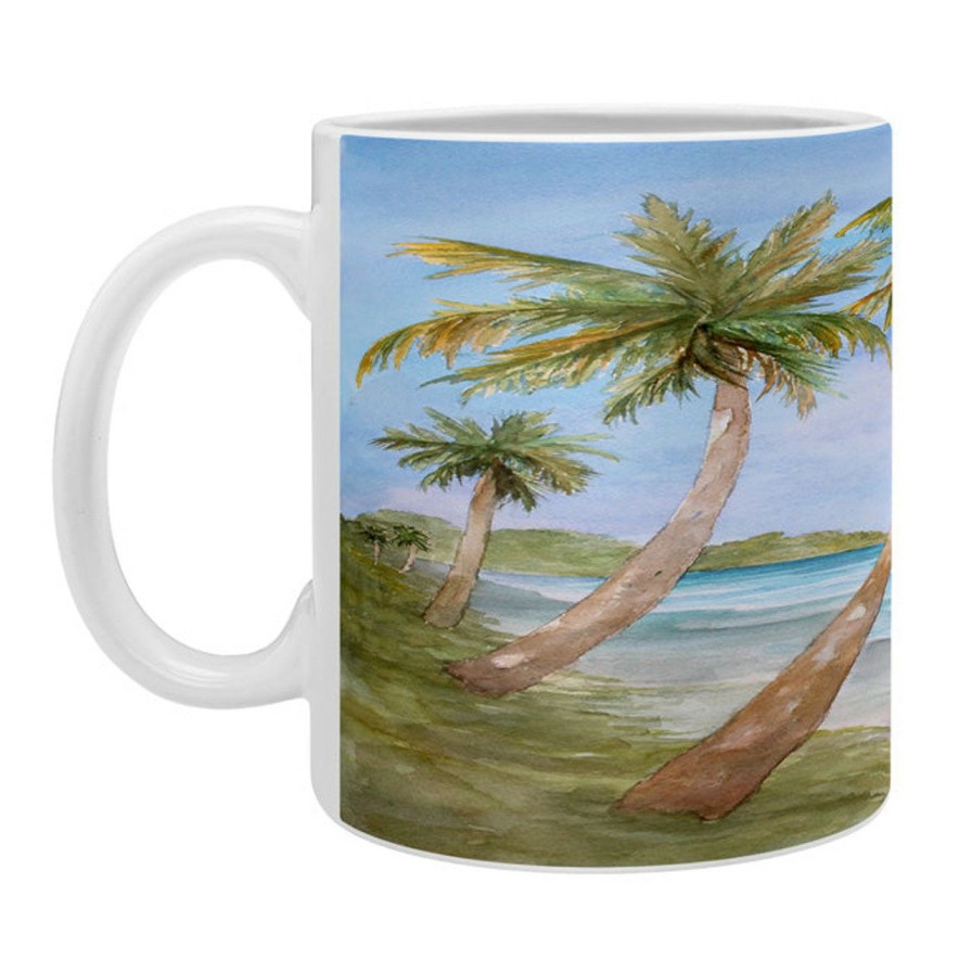 Tabletop * | Swaying Palms Coffee Mugs -Set Of 4 Best Quality