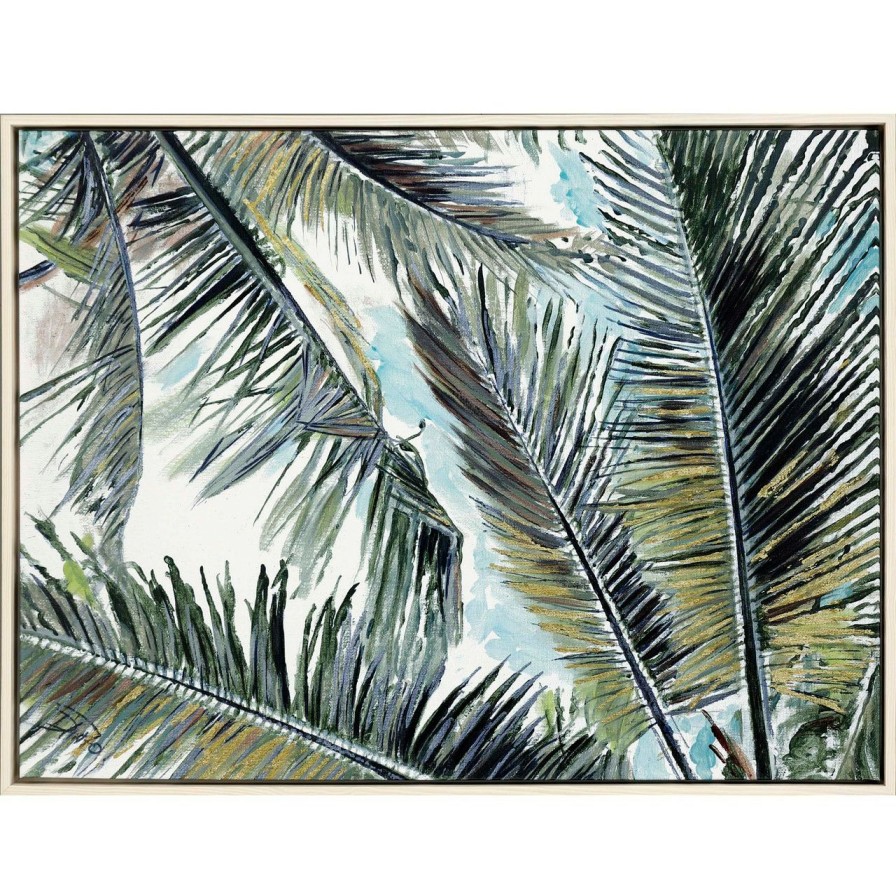 Mirrors & Art * | Palms In The Sky Giclee Framed Print Best Price