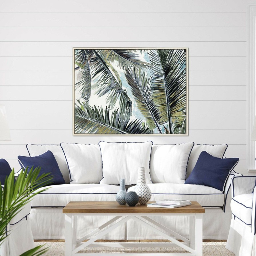 Mirrors & Art * | Palms In The Sky Giclee Framed Print Best Price