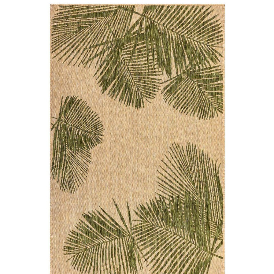 Rugs * | Carmel Tropical Green Palm Rug Outlet Sale