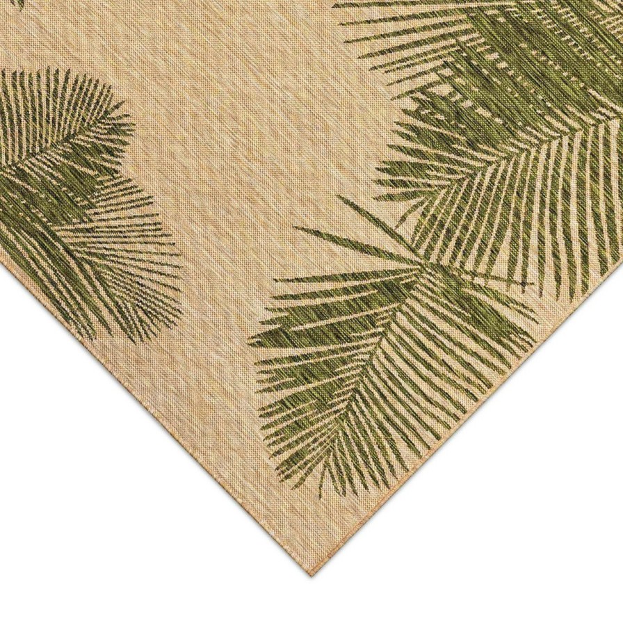 Rugs * | Carmel Tropical Green Palm Rug Outlet Sale