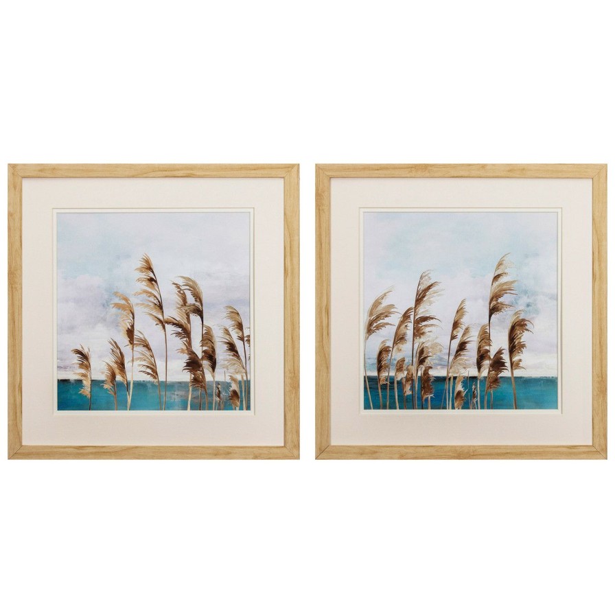 Mirrors & Art * | Summer Wind Framed Art Prints Set Of Two Classical