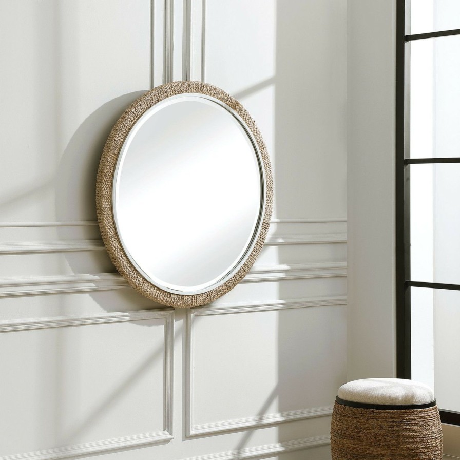 All Decor * | Robinson Crusoe Round Rope Mirror Official