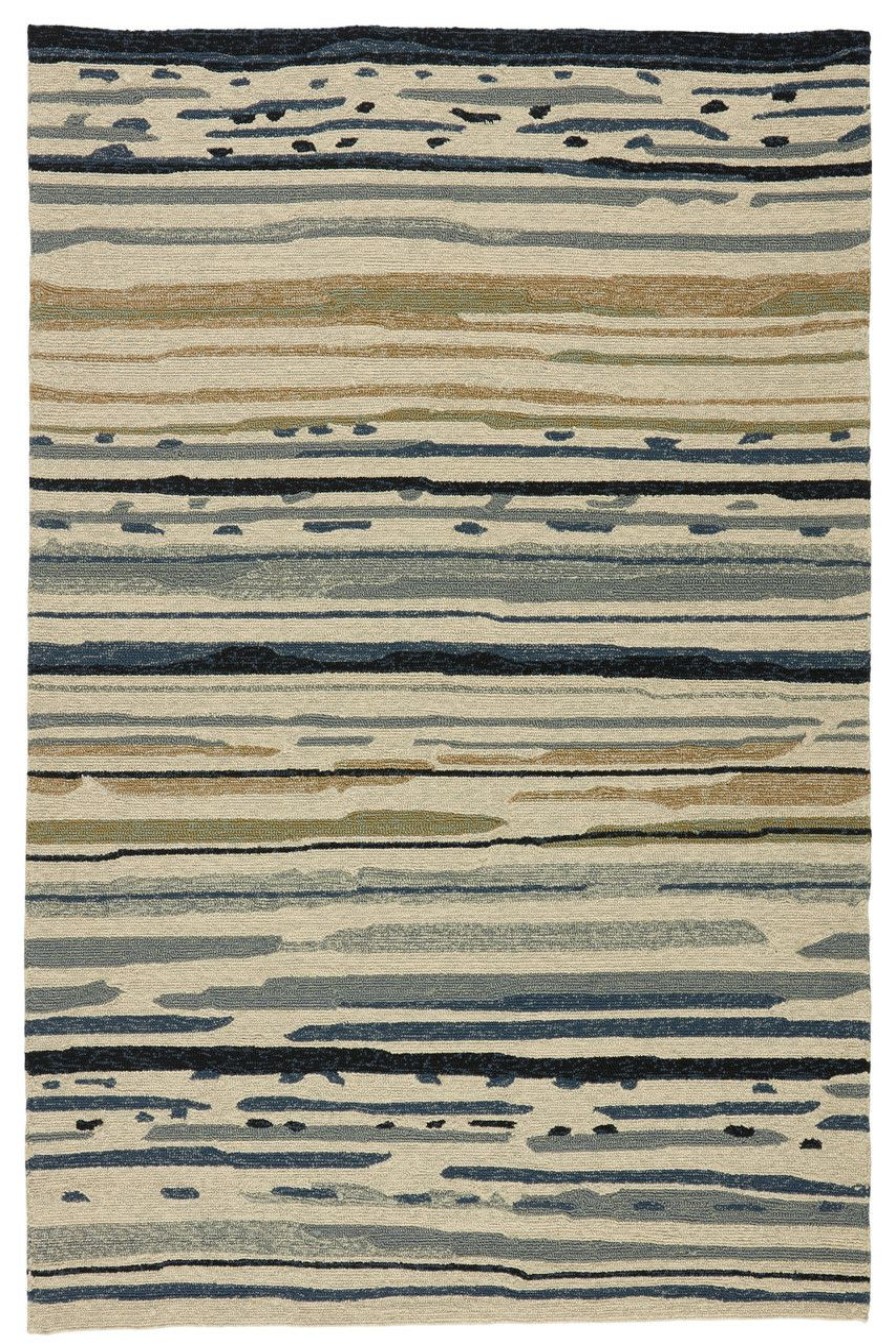 Rugs * | Sketchy Lines Bay Blues Area Rug Best Sale