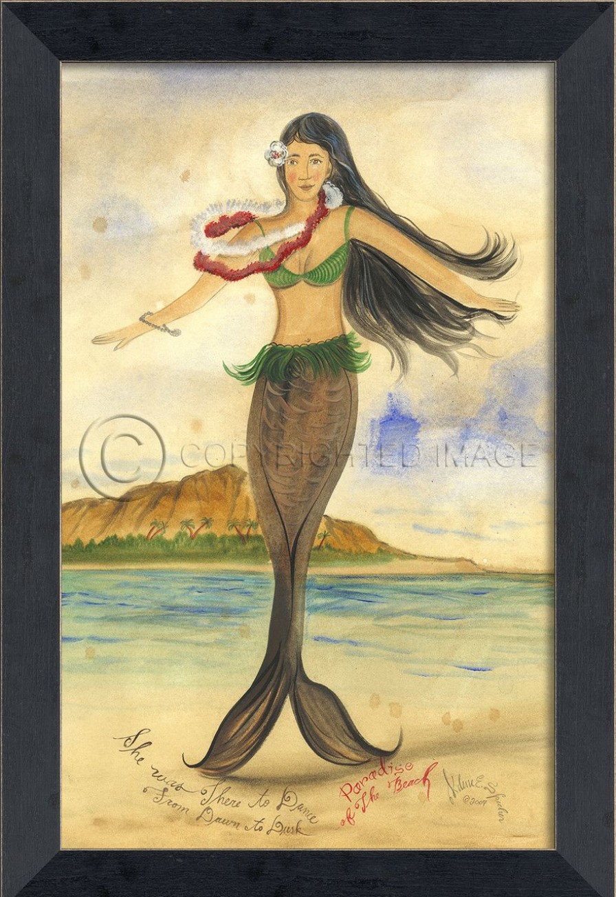 Mirrors & Art * | Paradise Of The Beach Mermaid Small Wall Art Limit Offer