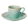 Tabletop * | Taormina Aqua Coffee Cup And Saucer Sets Fire Sale