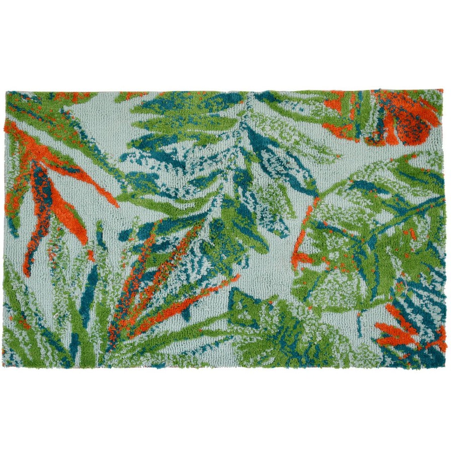 Rugs * | Colorful Tropics Sketchbook Microfiber Accent Rug Crazy Deals