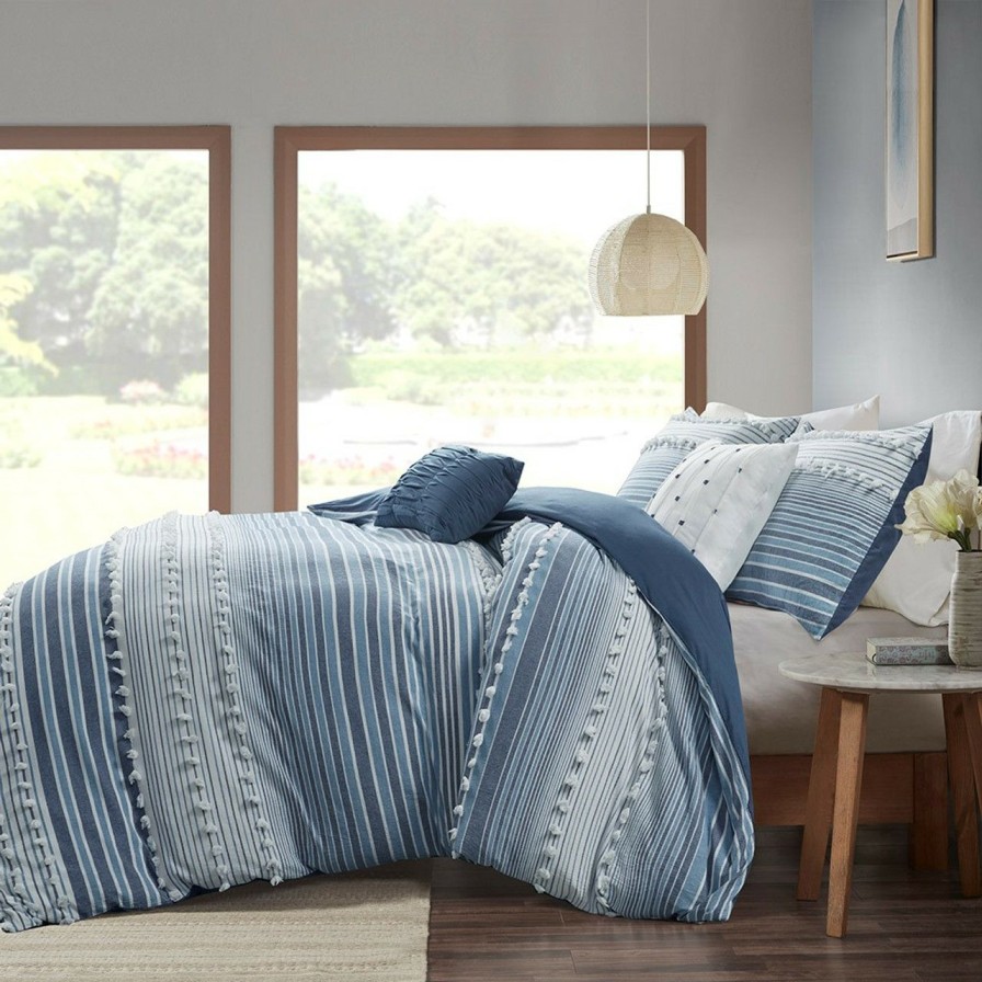 Bed & Bath * | Kalama Stripe King Comforter Set Best Sale