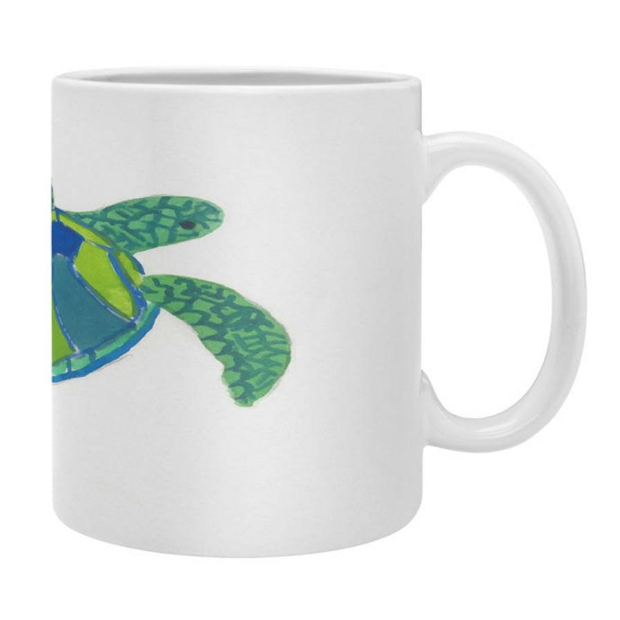 All Decor * | Vibrant Sea Turtle Coffee Mugs -Set Of 4 Cheap Online