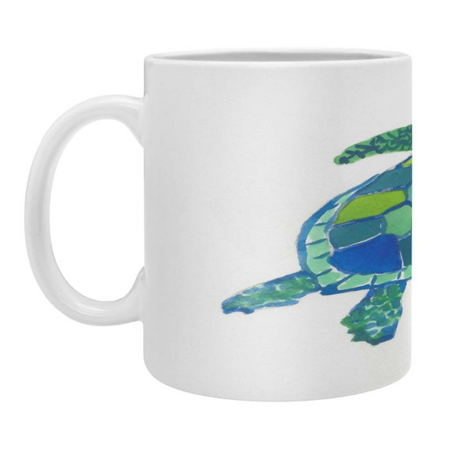 All Decor * | Vibrant Sea Turtle Coffee Mugs -Set Of 4 Cheap Online