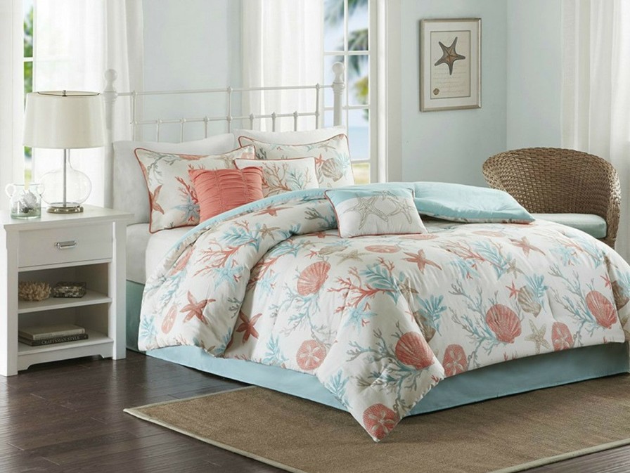 Bed & Bath * | Pebble Beach Queen Size Comforter Set Fire Sale