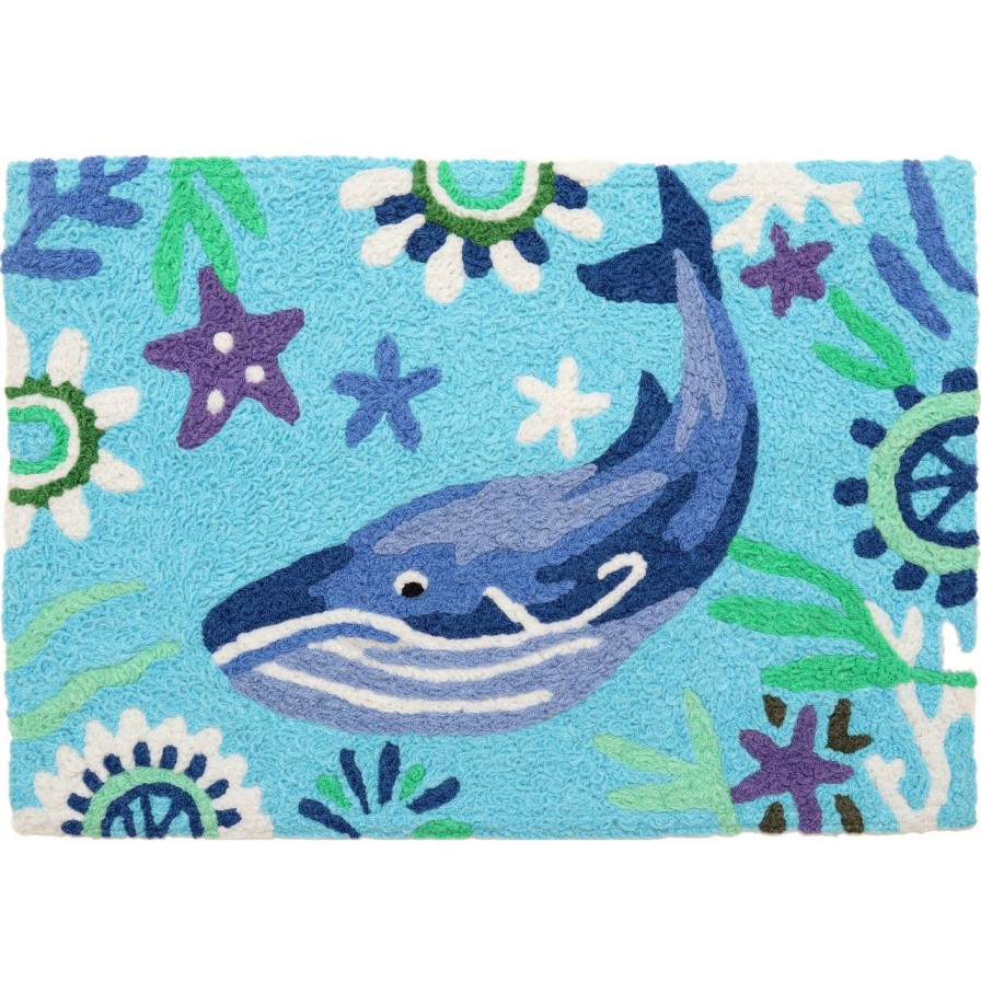 All Decor * | Charming Whale Accent Rug Official