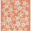 Outdoor * | Starfish Coral Orange Area Rug Sales