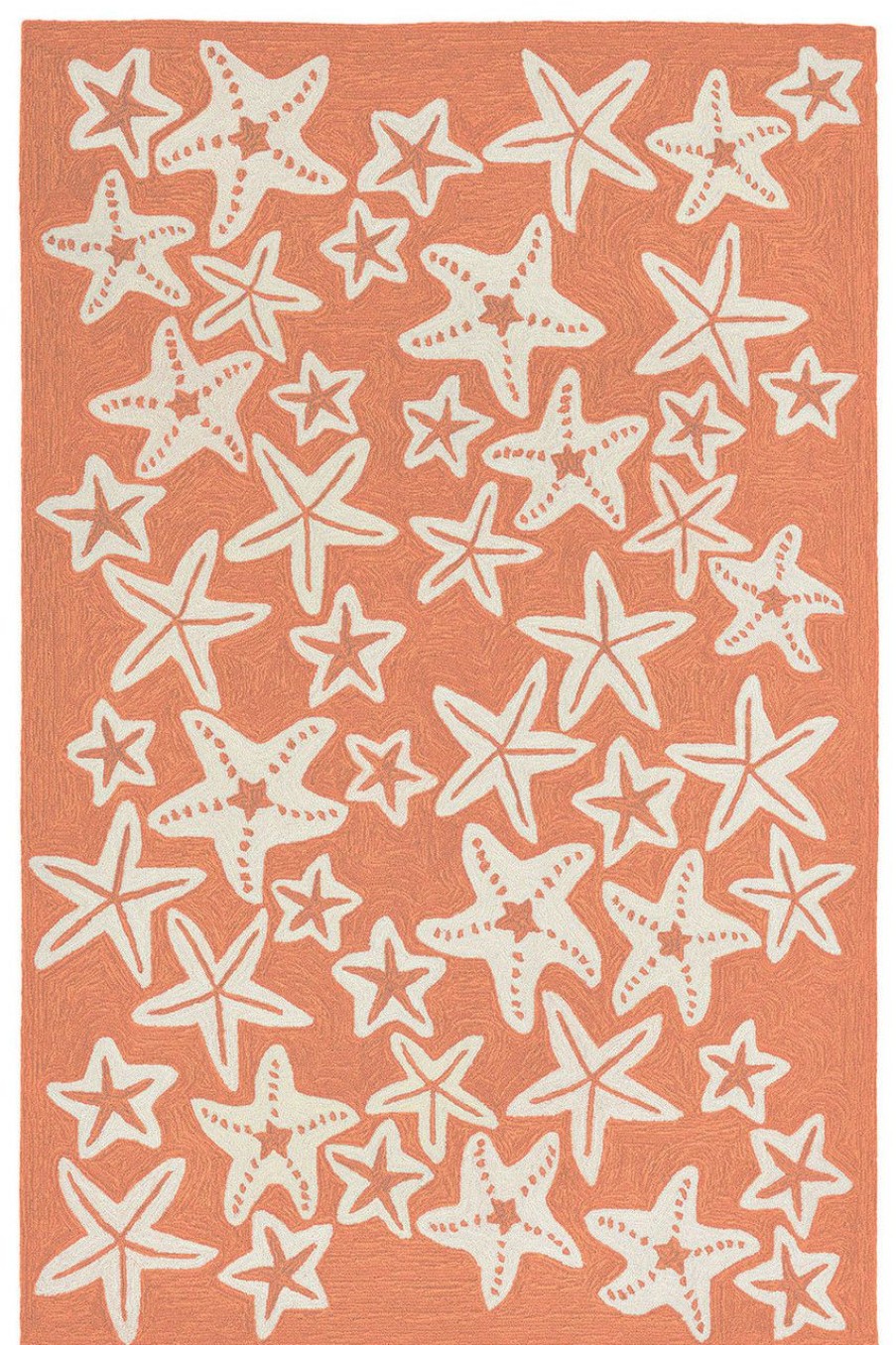 Outdoor * | Starfish Coral Orange Area Rug Sales