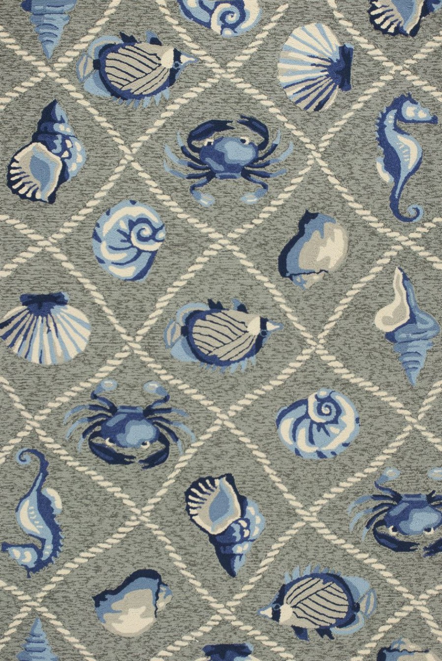 Outdoor * | Harbor Seaside Grey Indoor-Outdoor Rug Sales