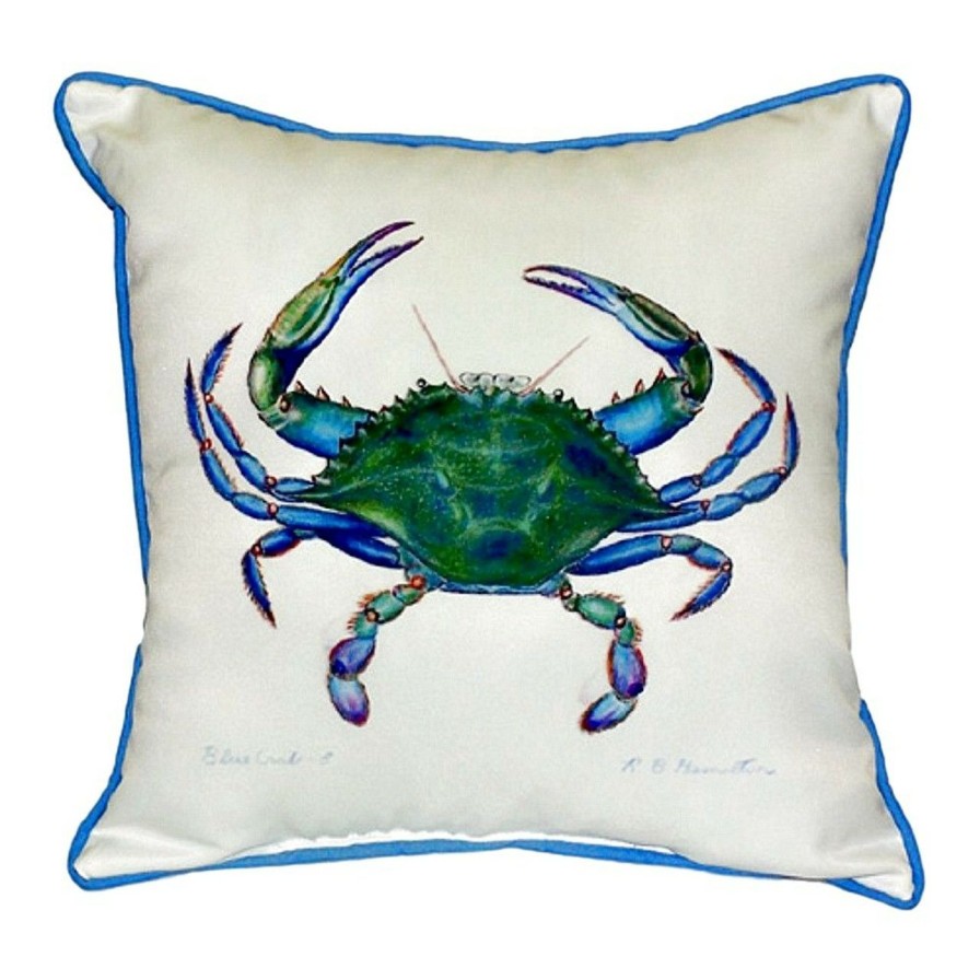 Outdoor * | Male Blue Crab Beach House Pillow Top Selling