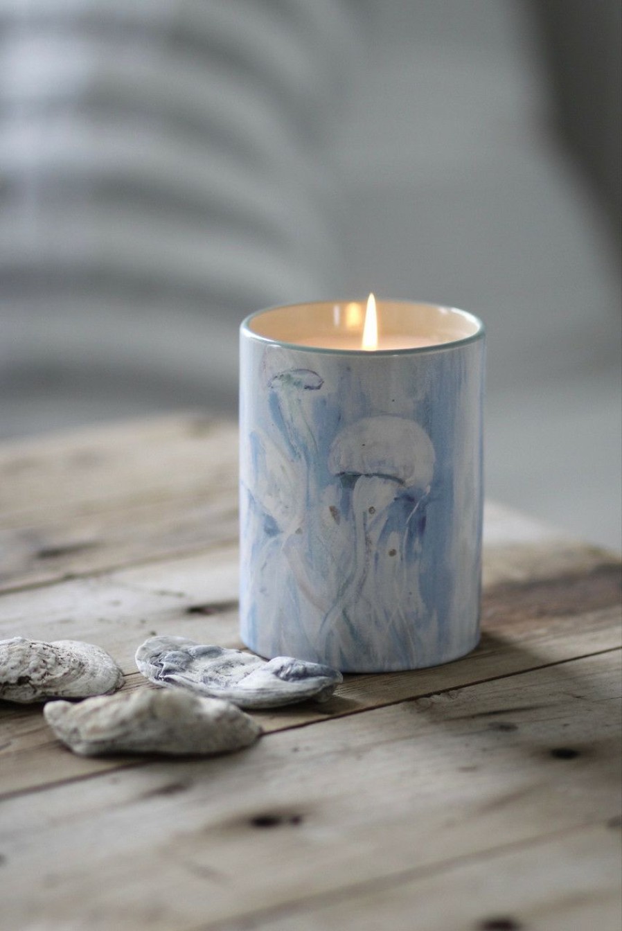 Decor * | Ethereal Coast Ceramic 15 Oz. Candle Outlet