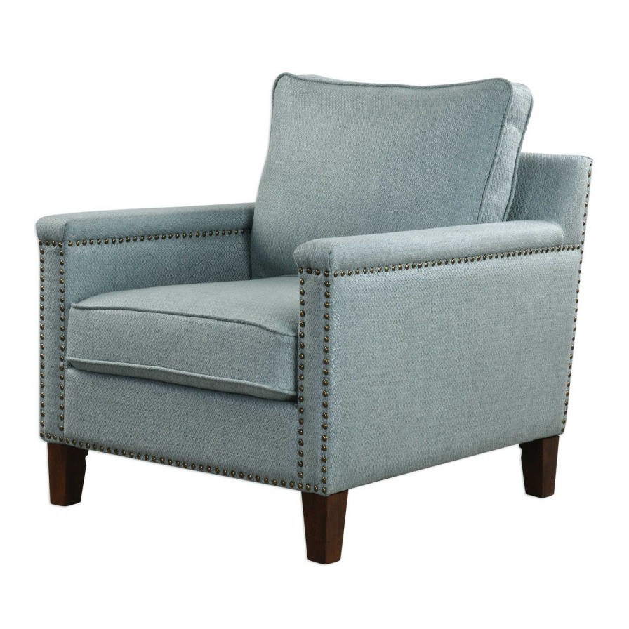 Furniture * | Charlotta Sea Mist Accent Chair Wholesale