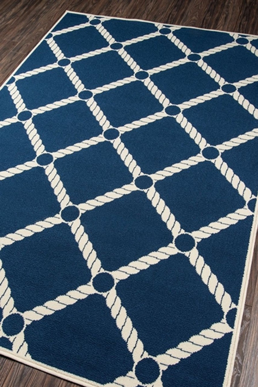 All Decor * | Nautical Rope Navy Baja Rug Classical