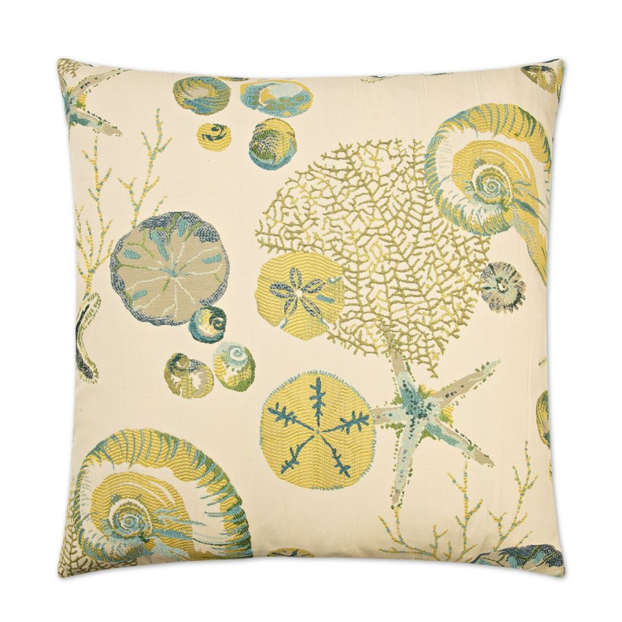 All Decor * | Destin Beach Shells Elegant 24 X 24 Pillow Best Sale